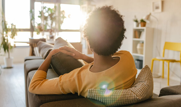 Photo of a woman symbolizing women's mental health services